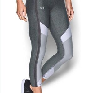 Under Armour Gray Leggings with Color Block Design
